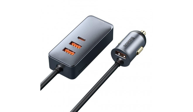 Baseus Share Together autolaadija pikendusjuhtmega 3x USB USB-C 120W (hall)