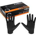 Neo Nitrile gloves (Nitrile gloves, black, 100 pieces, size M)