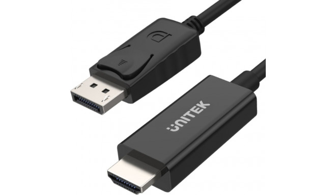 Unitek DisplayPort - HDMI cable 1.8m black (Y-5118CA BOX)