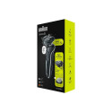 Braun Shaver 51-W1600s	 Operating time (max) 50 min Wet & Dry Black/White