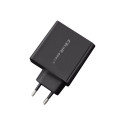 QOLTEC 51716 Charger 63W 5-20V 1.5-3A USB type C PD USB QC 3.0 Black