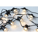 Platinet light bulb chain POLWT10Z LED 5m