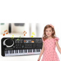 Kiddyz PI4 2in1 Electronic piano & 61 key bandstand Music Sound Machine with microphone Black