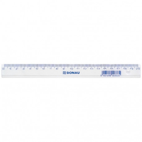 Joonlaud 20cm, läbipaistev, blister, Donau