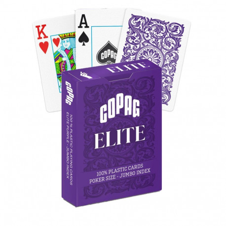 Copag 1546 Elite Poker Size - Jumbo Index Playing Cards (Purple)