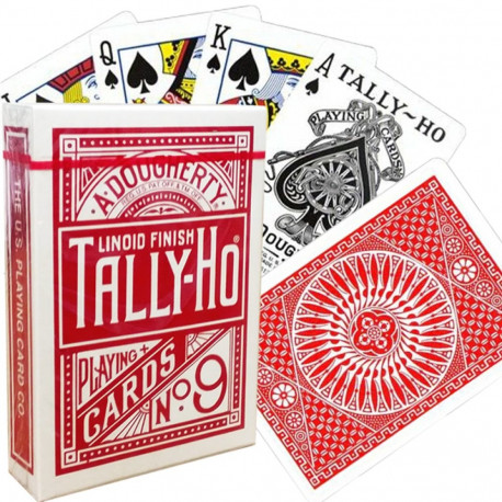 Bicycle Tally-Ho Circle Playing Cards (Red)