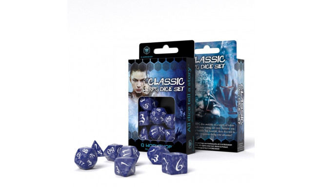 Classic Rpg Dice Set Cobalt And White Sp