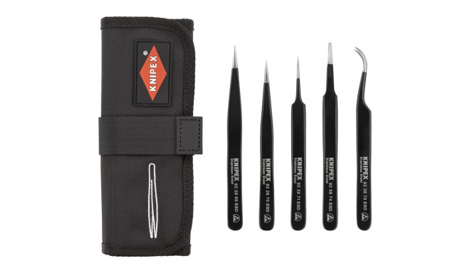 KNIPEX Universal Tweezer Set, ESD 5pcs
