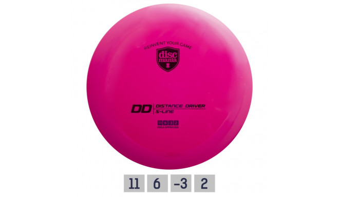 Discgolf DISCMANIA Kaugmaa Ketas S-LINE DD Roosa 11/6/-3/2