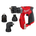 MILWAUKEE.Screwdriver M12FDDXKIT-0X 34Nm 4in1