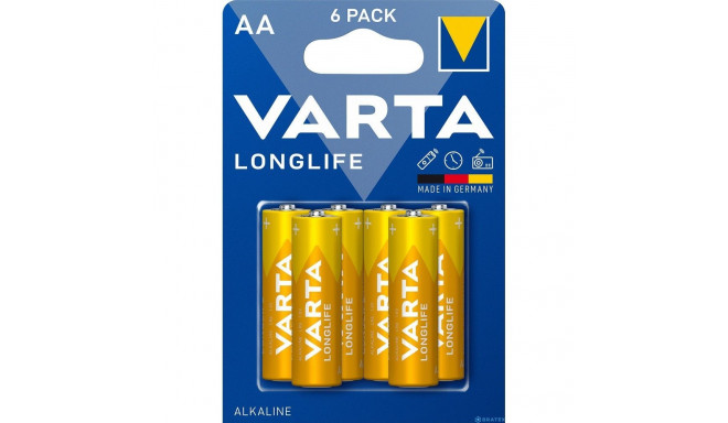 VARTA alkaline battery R6 (AA) Longlife 6 pcs