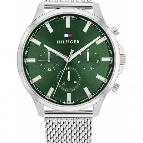 Men's Watch Tommy Hilfiger 1683474 Green Silver