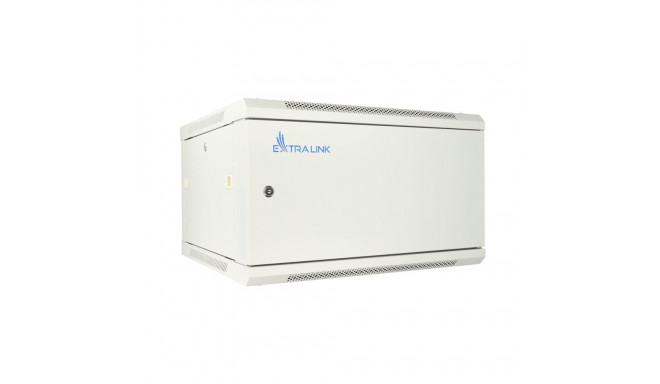 Extralink Rackmount cabinet 6U 600x450 ASP Gray wall mounted, metal door