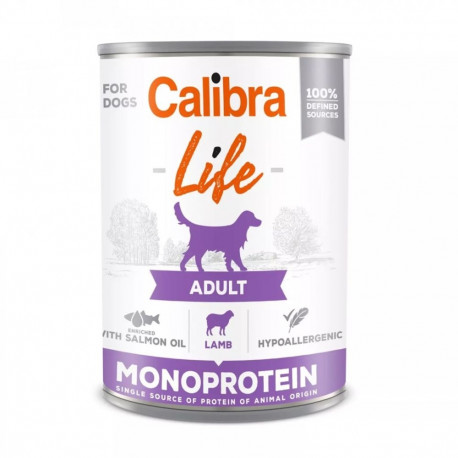 CALIBRA Life Adult monoproteiin lambaliha märg koeratoit 400g