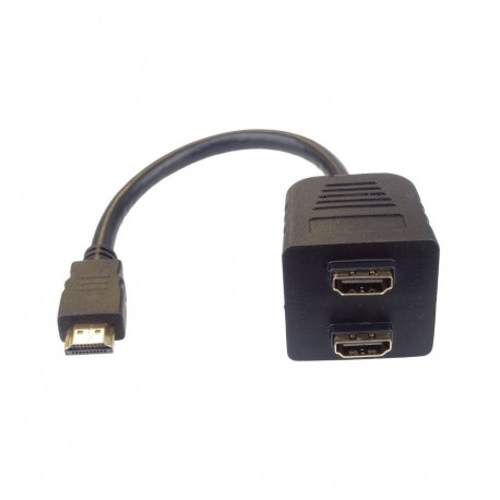 PremiumCord Adapter HDMI coupler M - 2x F connectors