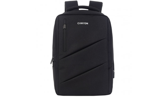 CANYON backpack BPE-5 Urban USB 15.6'' Black