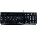 LOGITECH K120 Corded Keyboard - BLACK - USB - NORDIC - B2B