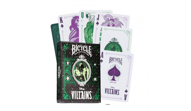 Bicycle Disney Villains Playing Cards (Green)