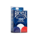 Bicycle Plastic Poker Chips 100 Count 2 Grams