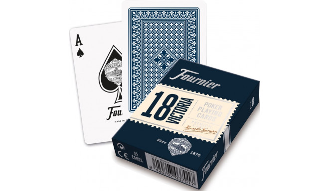 Fournier Victoria 18 Poker Cards (Blue)