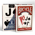 Bicycle Large Print Playing Cards (Red)