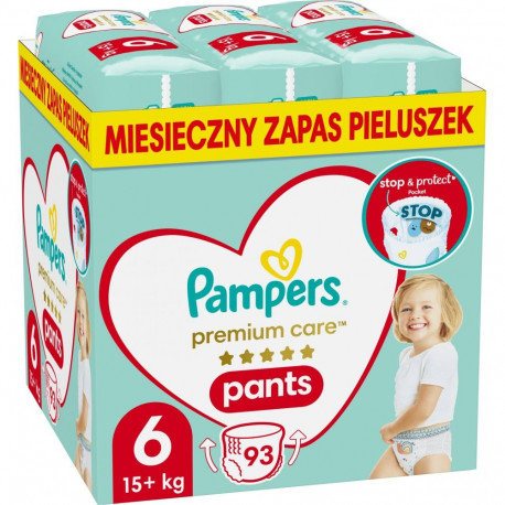 Pampers Diaper Pants Premium Care 6, 15+ kg, 93 pcs.