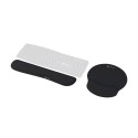 MOUSE PAD WRIST REST NATEC CHIPMUNK 2-IN-1 ERGONOMIC SET BLACK FOAM FILLING
