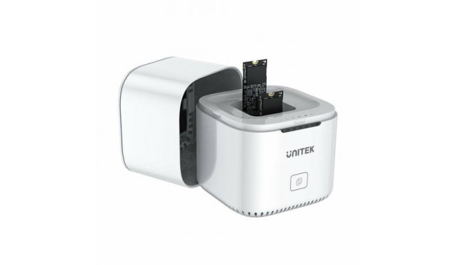 UNITEK SyncStation Marshmallow M.2 USB 3.2 Gen 2 (3.1 Gen 2) Type-C White