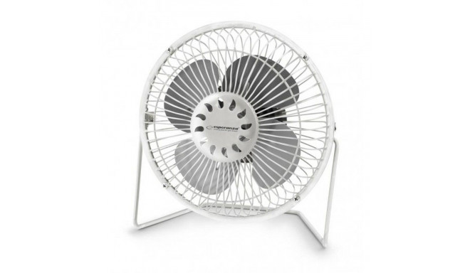 Portable fan powered by USB A white