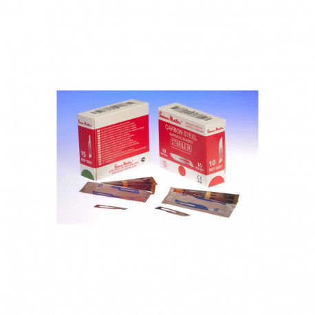 Swann-Morton CARBON STEEL Surgical blades (No.11, sterile - sterilized by gamma radiation, individua