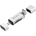 Mälukaardi lugeja Sandberg USB-C+USB+MicroUSB Card Reader