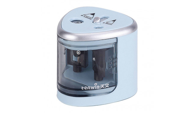 Double Hole Pencil Sharpener Tenwin 8004-2 Battery (blue)