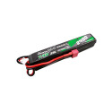 Gens ace 25C 2400mAh 2S2P 7.4V Saddle Airsoft Gun Lipo Battery with Mini Deans(T) Plug