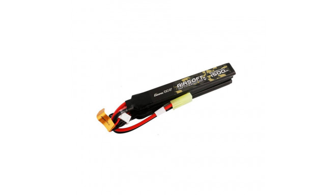 Gens ace 25C 1500mAh 3S1P 11.1V Nunchuck 3X Airsoft Gun Lipo Battery with mini Tamiya Plug