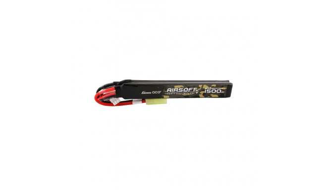 Gens ace 25C 1500mAh 2S1P 7.4V Nunchuck 2X Airsoft Gun Lipo Battery with mini Tamiya Plug