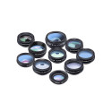 Mobile lens kit APEXEL APL-DG10 10 in 1 (black)