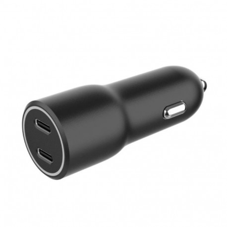 Must autolaadija 2xUSB-C PD 40W
