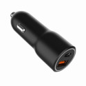 Car Charger USB-A/USB/C 38W PD black