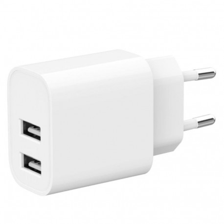 USB-Ax2 2.4A valge laadija