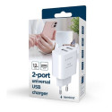 Ładowarka USB-Ax2 2.4A biała Ładowarka USB-Ax2 2.4A biała