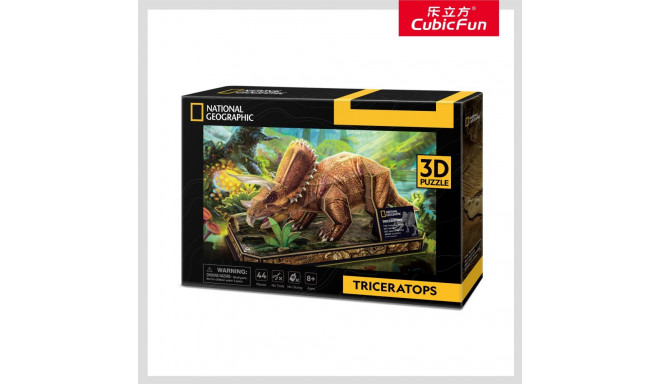 CUBIC FUN National Geographic 3D puzzle Triceratops