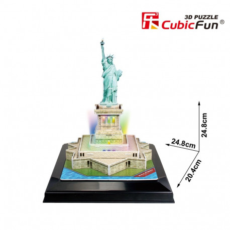 CUBICFUN 3D pusle LEDidega Vabadussammas