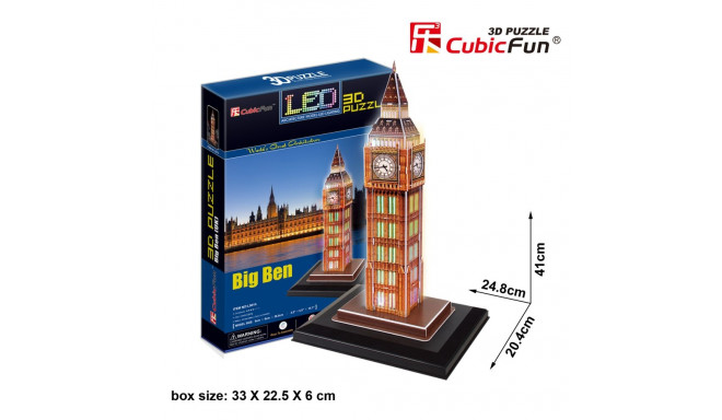 CUBICFUN 3D pusle LEDidega Big Ben