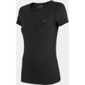 4f Women's T-shirt H4Z22-TSDF352 Deep black size S