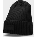 4f Winter hat H4Z22-CAM013 Deep black size M