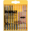 Dewalt Jigsaw blade sets 10 pieces for wood and metal 2xDT2177, DT2165, DT2050, DT2163, DT2160 - DT2