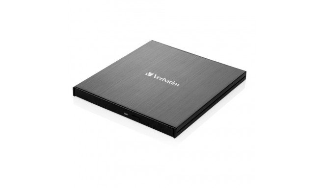 Verbatim External Slimline Blu-ray Burner + USB-C/USB-A cable black/black 43889