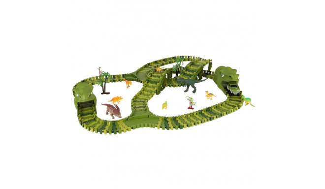 Racetrack dinosaurused autod 240 elementi