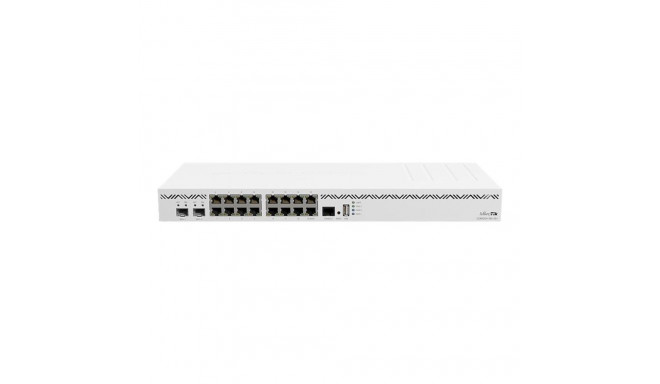 MIKROTIK CCR2004-16G-2S+ CLOUD CORE RUUTER 4x1.7GHZ 128MB NAND 2x 10GE SFP+ 16x 1GE PORTI 2x AC SISE