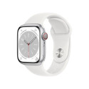 Apple Watch Series 8 OLED 41 mm Digital 352 x 430 pixels Touchscreen 4G Silver Wi-Fi GPS (satellite)